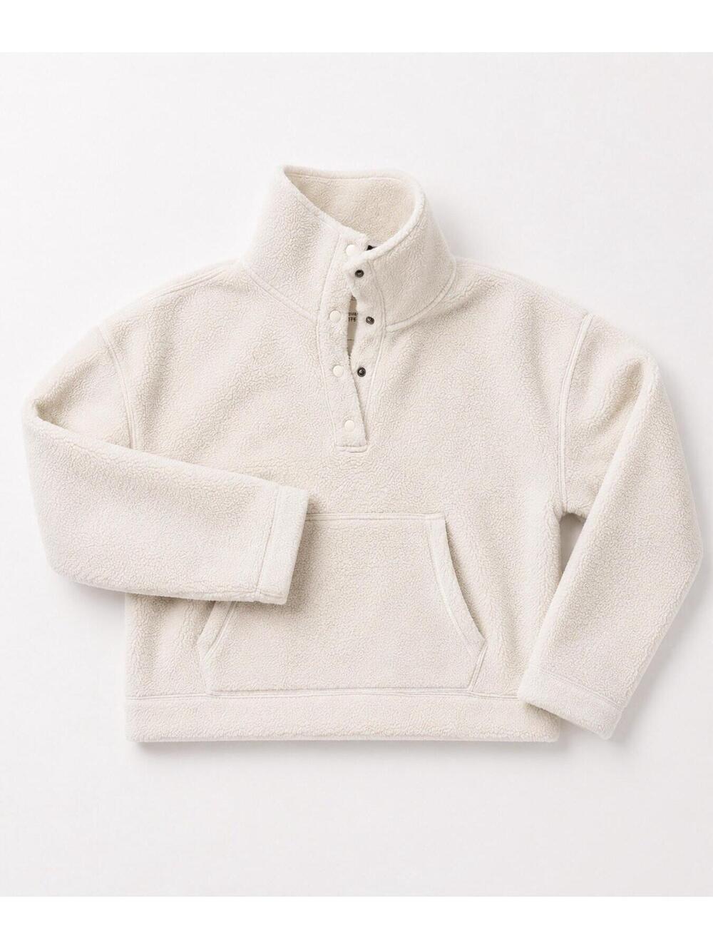 Abercrombie‎ & Fitch Soft Women’s Cropped Button Jacket Beige